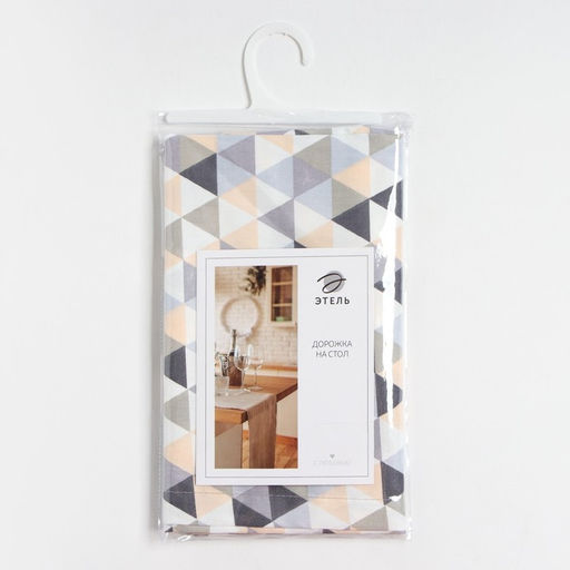 Дорожка Этель Треугольники 40х149 см, 80% хл, 20% пэ, сатин 110 г/м2  фото 7