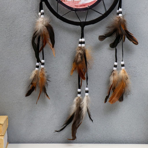 Ловец снов амулет «Белый мрамор - Dream every night», d=20 см