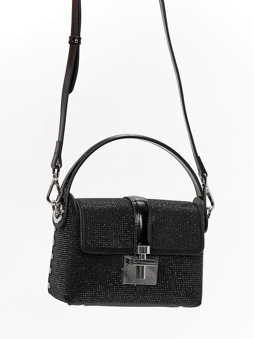 LACCOMA сумка Y2032-Z-черный натуральная кожа полиэстер