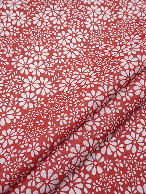 Бязь "Аура" цв.красный, ш.1.5м, хлопок-100%,120гр/м.кв