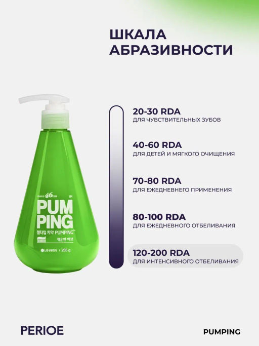Зубная паста освежающая Breath Care Pumping Toothpaste 285 г PERIOE / Перио фото 14