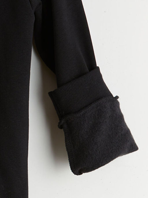 Kap??onlu Erkek ?ocuk Kal?n Fermuarl? Sweatshirt