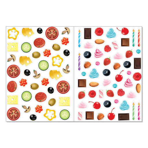 Наклейки многоразовые Юный повар, формат А4