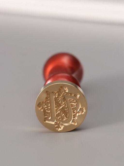 Печать для сургуча с пластиковой ручкой «Буква U на вензеле», 2.5×2.5×6.3 см