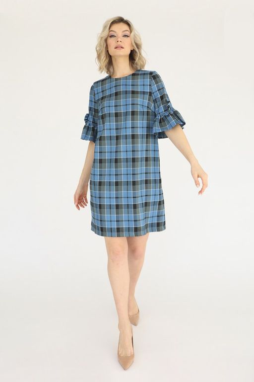 Платье прямое с воланами на рукавах - Looklikecat фото 2