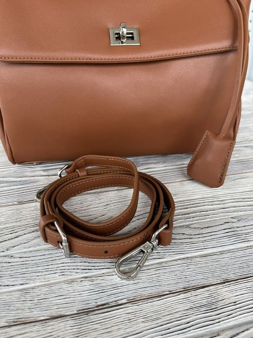 Женская кожаная сумка-портфель 8399-2 Рыжий - Sergio valentini фото 8