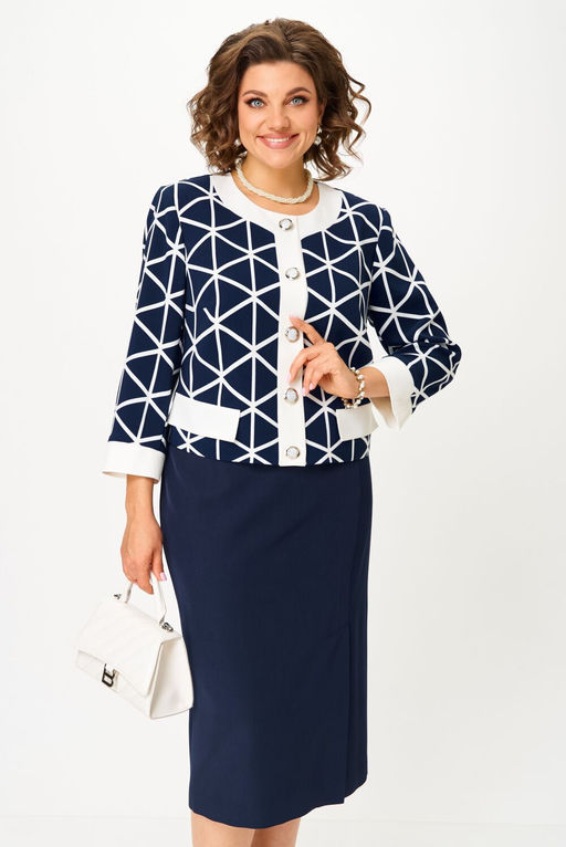 Костюм Aira Style 24128-Р сине-белый