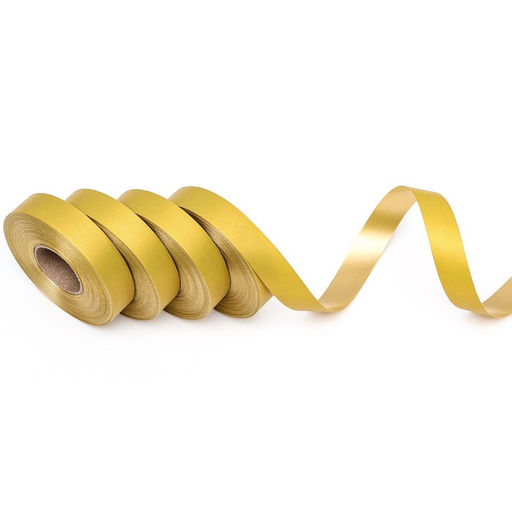 Цена за 4 шт. Лента полипропиленовая Matte для декора и подарков, золото, 2 см х 50 м - Simaland фото 2