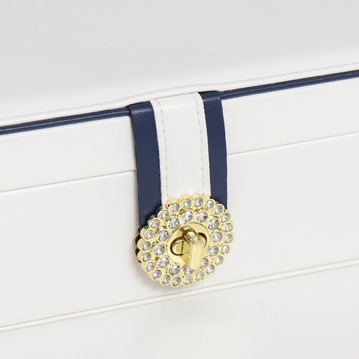 Шкатулка кожзам для украшений С пряжкой голубая 24х18,5х9 см - Simaland фото 7