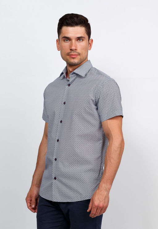 Сорочка мужская короткий рукав GREG 213/109/931/ZS/1  фото 8