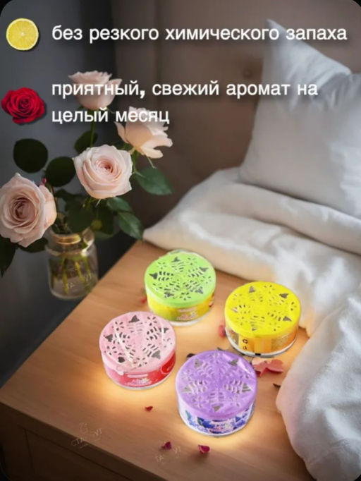 Освежитель воздуха гелевый парфюм для дома, лимон