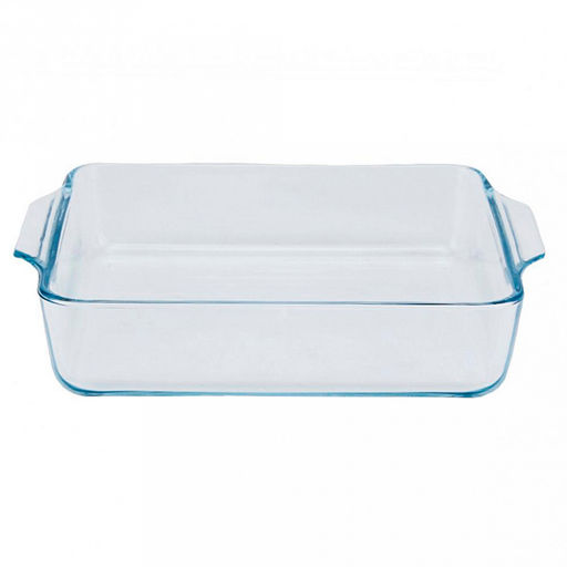 Форма стеклянная для запекания "Kelli" 1,5л, прямоугольная, 24х20х5см, жаропрочное стекло (Китай) Можно мыть в посудомоечной машине