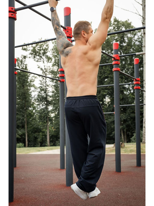 Спортивные брюки Футер 2-х нитка хлопок с лайкрой - Relay фото 15