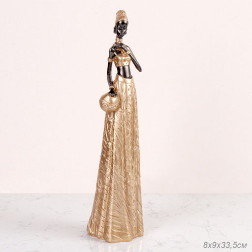 Статуэтка Африканка 8х9х33,5/ LY200921-Gold /уп 24/