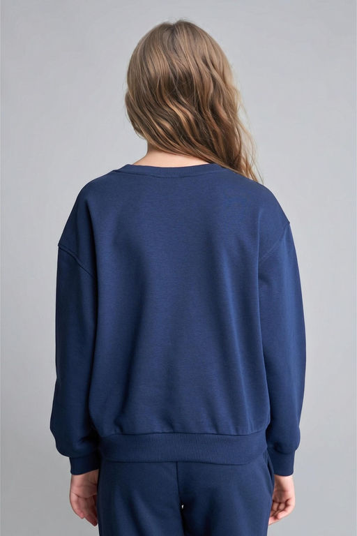 Relaxed Fit Sweatshirt K_z _ocuk - Defacto фото 5