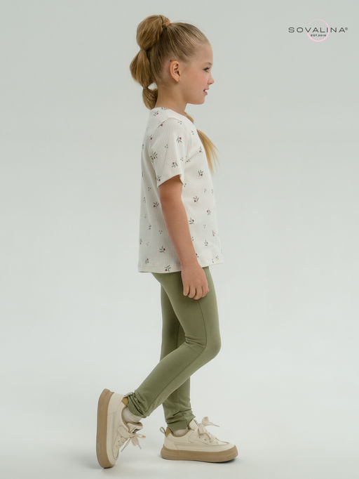 Костюм Мулан бордовые тюльпанчики-оливка - Sovalina фото 22