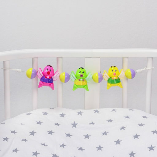 Растяжка на коляску/кроватку Крошка Я «Птенчики», 3 игрушки, МИКС