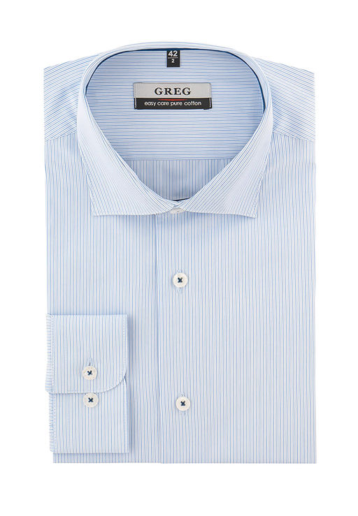 Сорочка мужская длинный рукав GREG 221/131/7337/Z/1p  фото 2