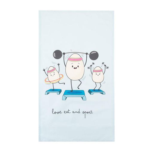 Полотенце пасхальное Этель Love eat and sport 40х73 см, 100% хлопок, саржа 190 гр/м2  фото 7