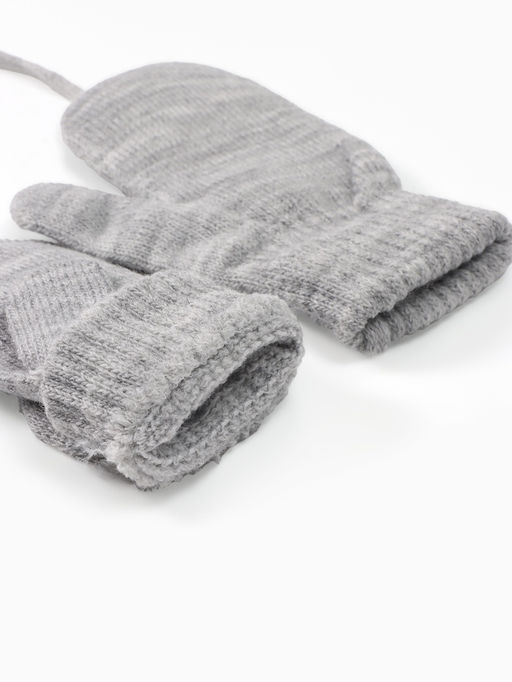 Варежки детские MINAKU, серые, 14 см