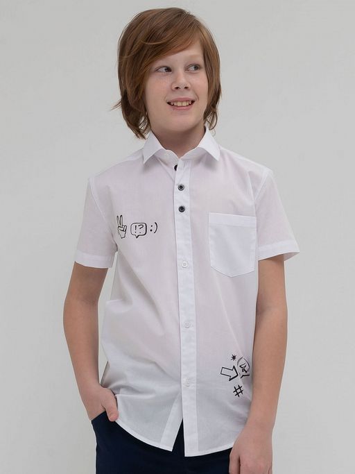 Уценка PELICAN BWCT8107 сорочка верхняя для мальчиков  фото 4