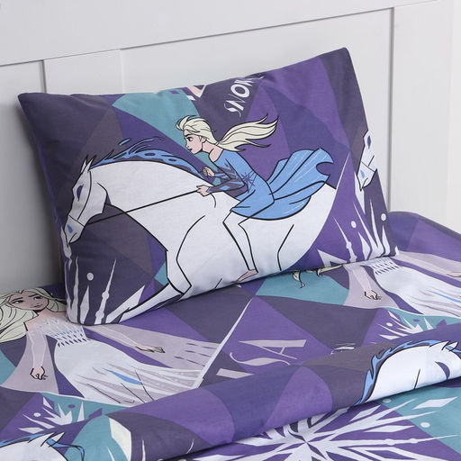 Постельное бельё 1,5 сп Neon Series, Snow Queen, Холодное сердце, 143*215 см, 150*214 см, 50*70 см -1 шт, светится в темноте - Disney фото 2