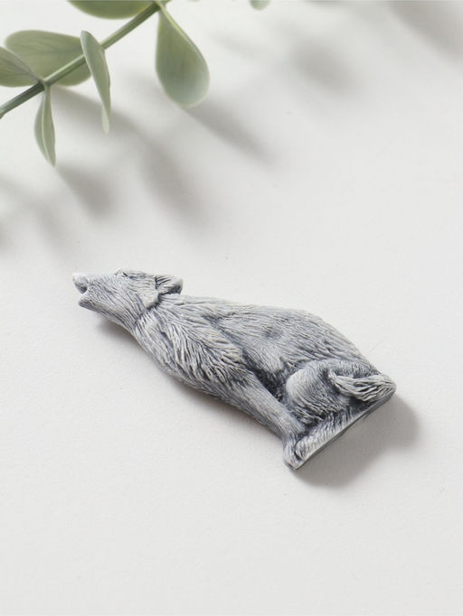 Магнит "Волк воет" (барельеф), 6см