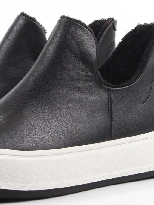 01-XKL24-068R BLACK Ботинки демисезонные женские (натуральная кожа, байка)