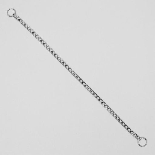 Ошейник - удавка металлический однорядный, 55 см, толщина проволоки 2,5 мм - Пижон фото 3