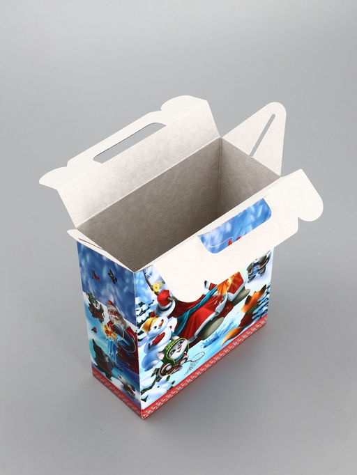 Цена за 10 шт. Подарочная коробка новогодняя Золотая рыбка 14?6?21 см - Simaland фото 5