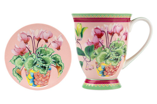 Кружка с подставкой Цикламен, 0,3 л - Maxwell & Williams фото 4