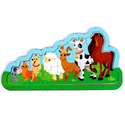 Пазлы на подложке Ферма - Лесная мастерская фото 2