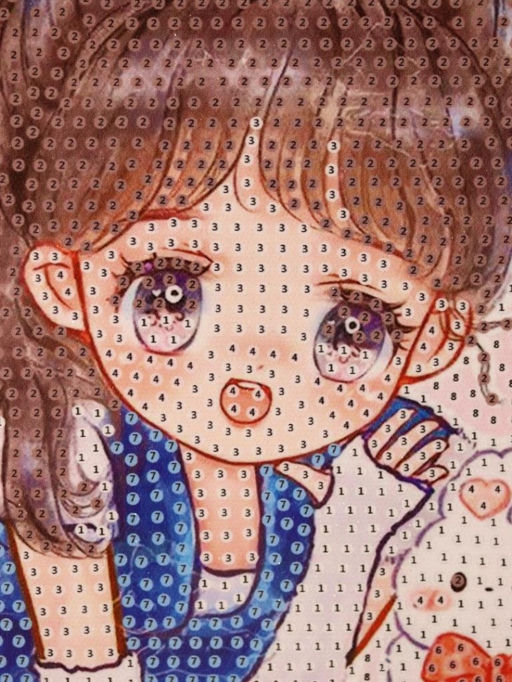 Алмазная мозаика на подрамнике Draw Me! Upset girl, (20*20 см)