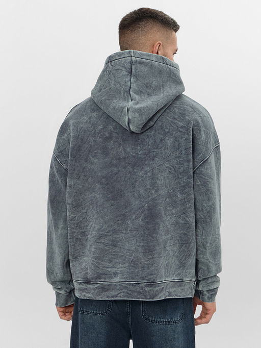 Теплое худи мужское серое с начесом - Mark formelle фото 2