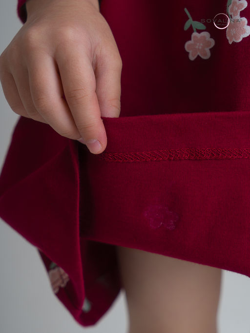 Платье Фея лютики бордо - Sovalina фото 18