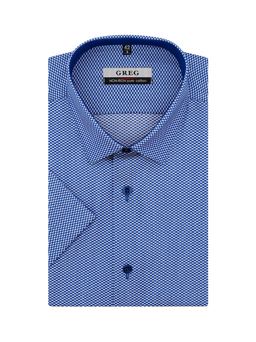 Сорочка мужская короткий рукав GREG 233/201/8268/Z/1  фото 2