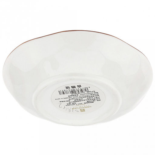 Аквилегия Блюдце-розетка для варенья фарфоровое д9,8см h2,2см, с деколью, волнистый край, отводка (Китай) - Домашняя мода фото 4