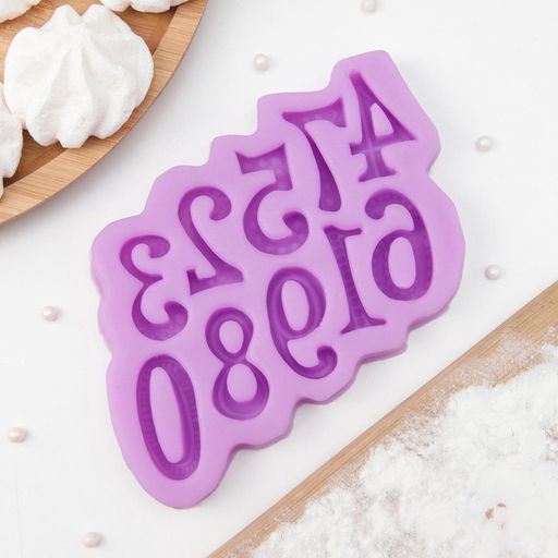 Молд для заливки Цифры 2026, силикон, 15?10 см, МИКС