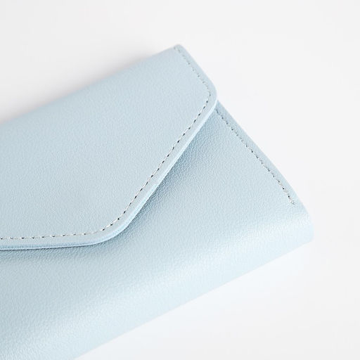 Кошелёк на кнопке, цвет голубой - Simaland фото 3