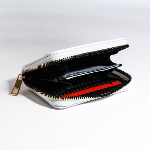 Кошелёк на молнии «Мишка», детский, с принтом, белый