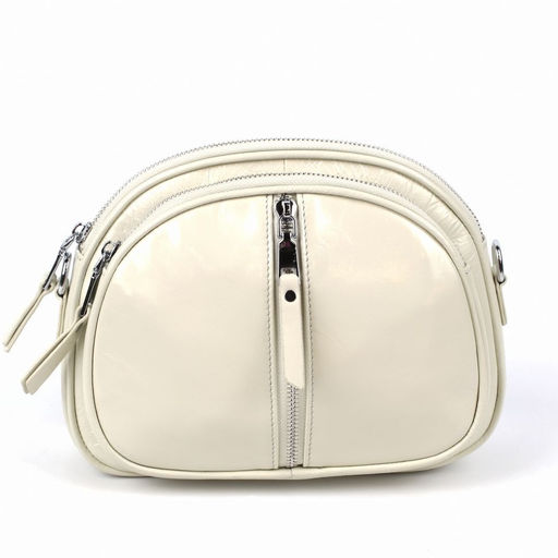 Женская кожаная овальная сумка кросс-боди 0103-14 - Cidirro фото 2