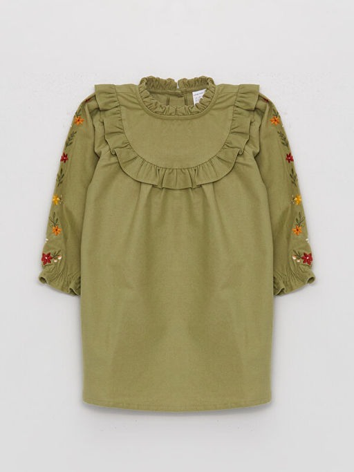 Dik Yaka Nak??l? K?z Bebek Elbise