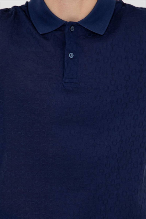 U. S. Polo Assn Мужская темно-синяя футболка с воротником-поло - U.s. polo assn фото 12
