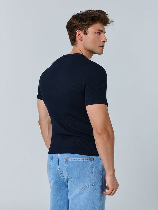 Футболка базовая мужская синяя - Mark formelle фото 3