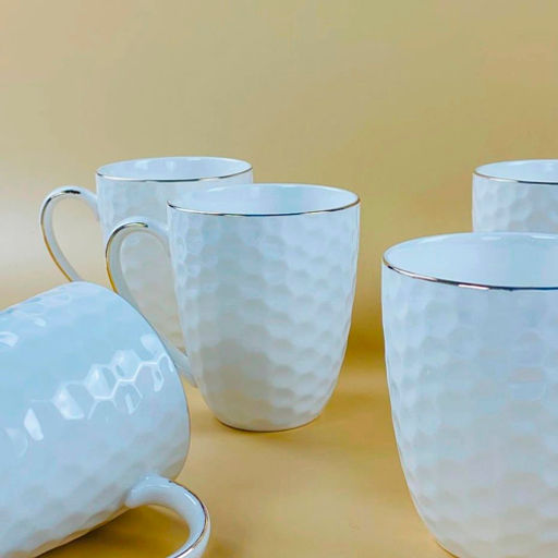 Набор из 6 кружек400 мл в под.уп. Фарфор арт.305-118 /Lenardi/