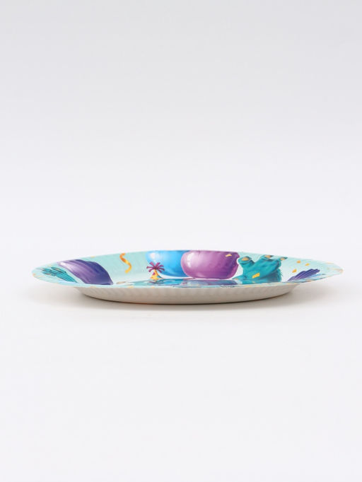 Цена за 10 шт. Тарелка одноразовая бумажная 18 см, Монстры