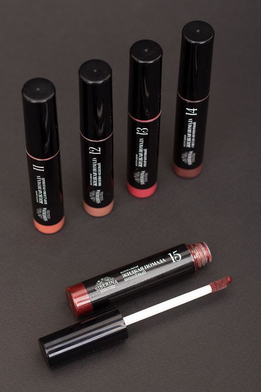 Жидкая помада для губ 15 Вишнёвый - Siberina фото 3