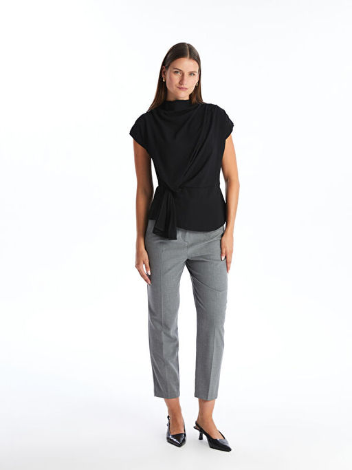 D?k?ml? Yaka Kad?n Bluz