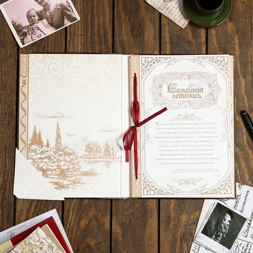 Родословная книга Наша Семья, 50 листов, 22 х 31 см - Семейные традиции фото 2