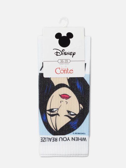 Цена за 2 пары. Носки Удлиненные CONTE Носки женские Disney белый - Conte elegant фото 5